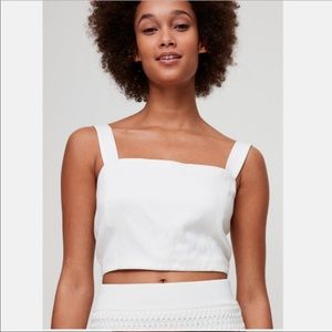 Aritzia Wilfred Cézanne Cropped, Square Neck Tank